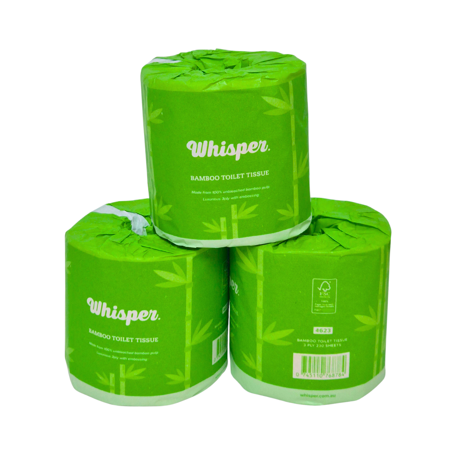 Bamboo Toilet Tissue 3Ply 230 Sheets