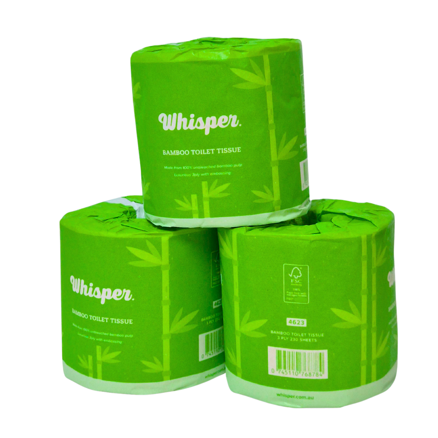 Bamboo Toilet Tissue 3Ply 230 Sheets