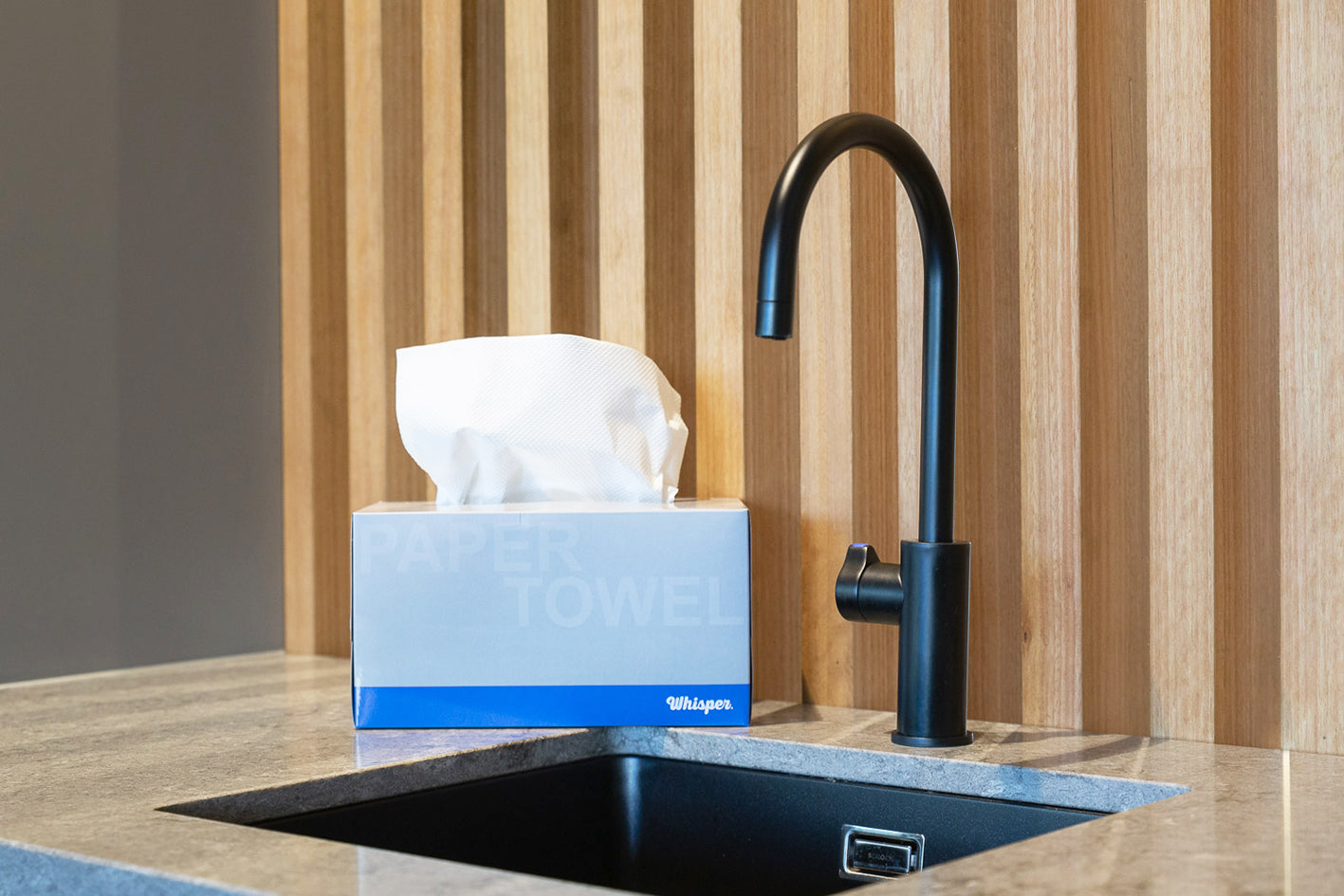 Whisper paper, paper towel, paper towel box, whisper folded towel, paper towel in a box, 2ply, 2ply paper towel, hygienic paper towels, Covid-19 safe, convenient, innovative paper towels