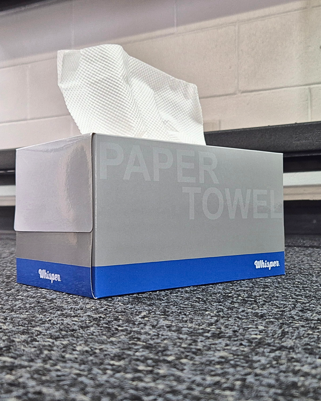 Whisper paper, paper towel, paper towel box, whisper folded towel, paper towel in a box, 2ply, 2ply paper towel, hygienic paper towels, Covid-19 safe, convenient, innovative paper towels