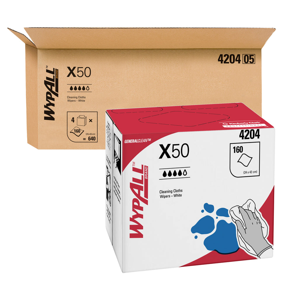 4204, Kimberly-Clark Professional® 4204, Wipers, WypAll™ X50 Wipers