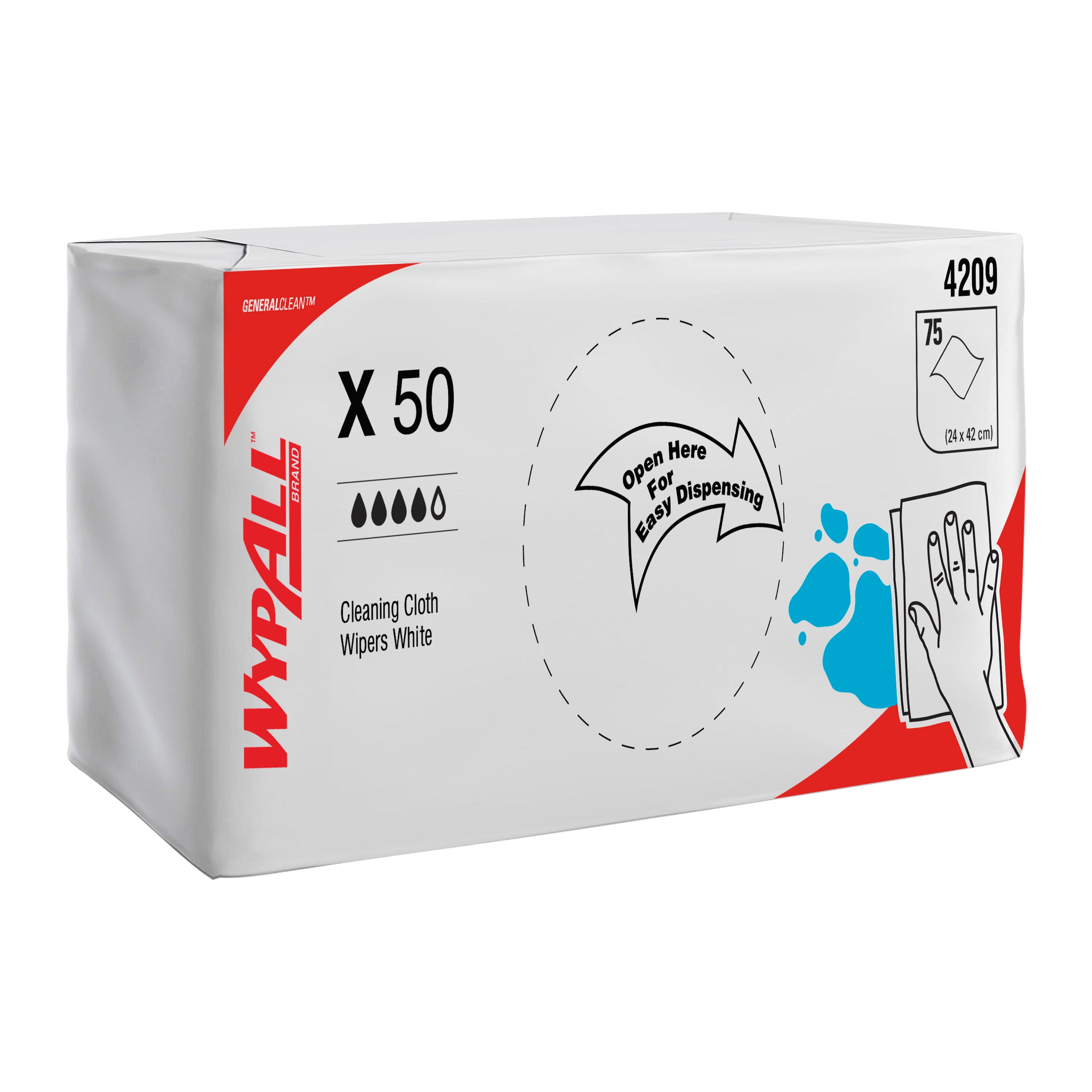 4209, WypAll® 4209, Cloth Wipers, Cloth Wipes, Heavy Duty Wipers, Reusable Wipers