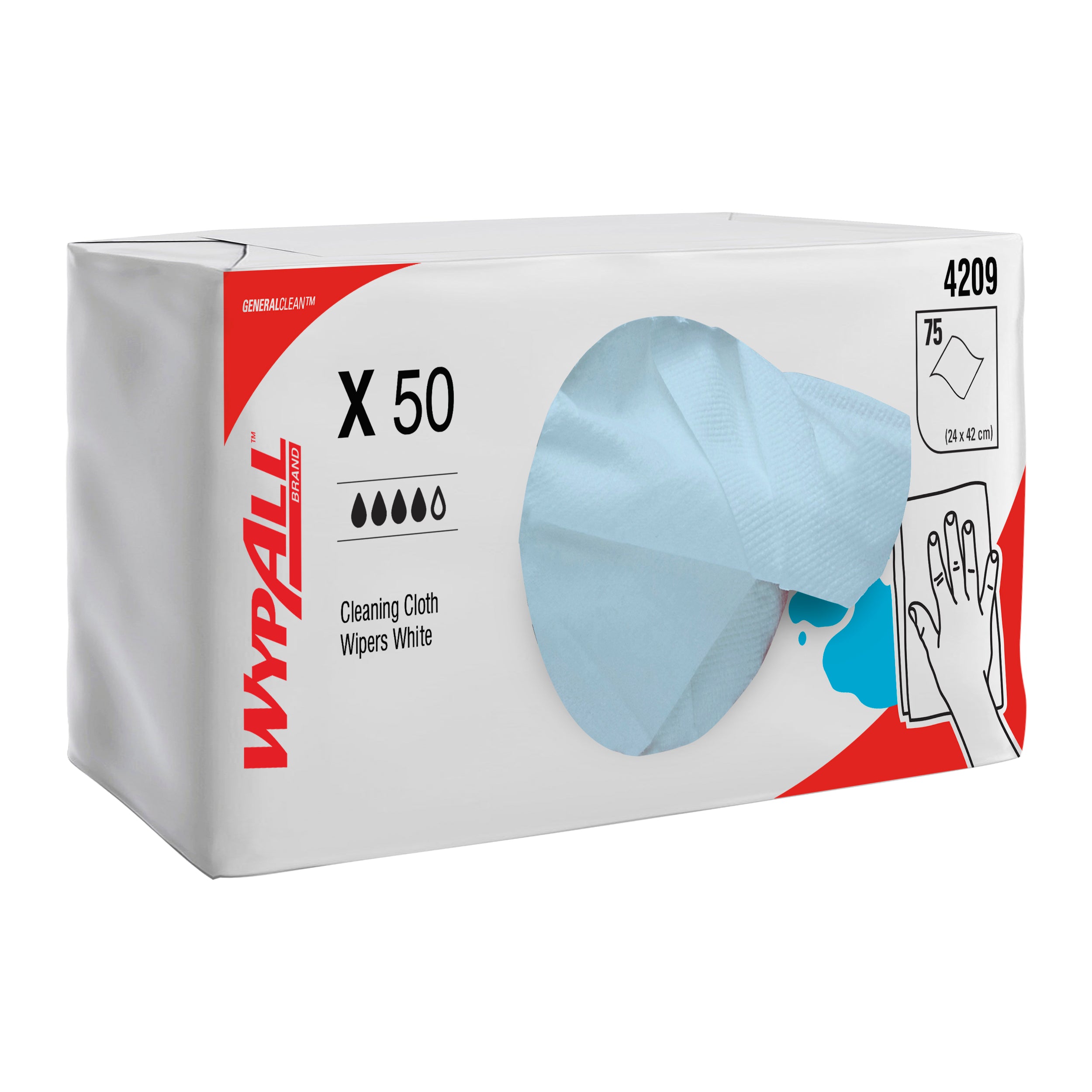 4209, WypAll® 4209, Cloth Wipers, Cloth Wipes, Heavy Duty Wipers, Reusable Wipers