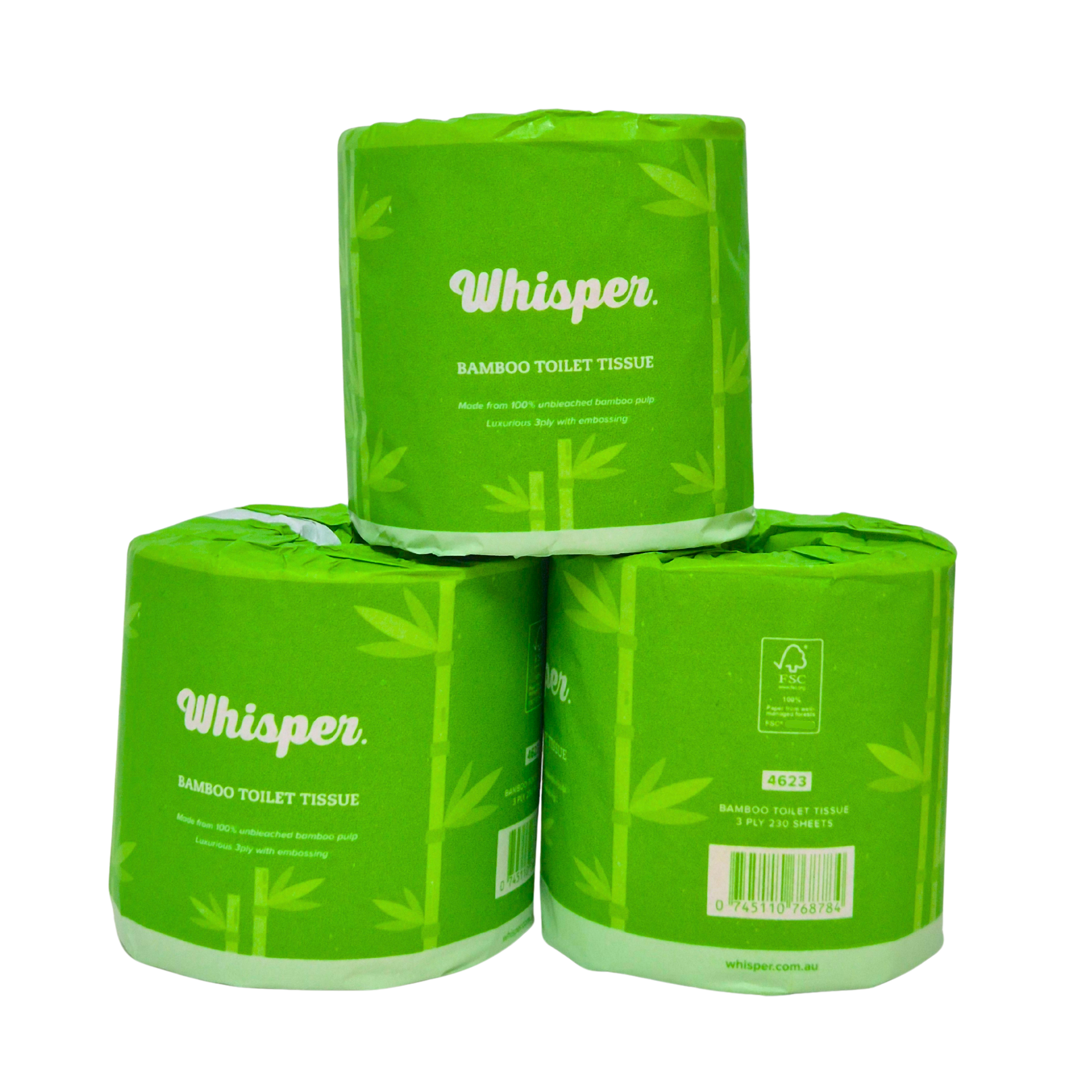 Bamboo Toilet Roll 3ply 230 Sheets
