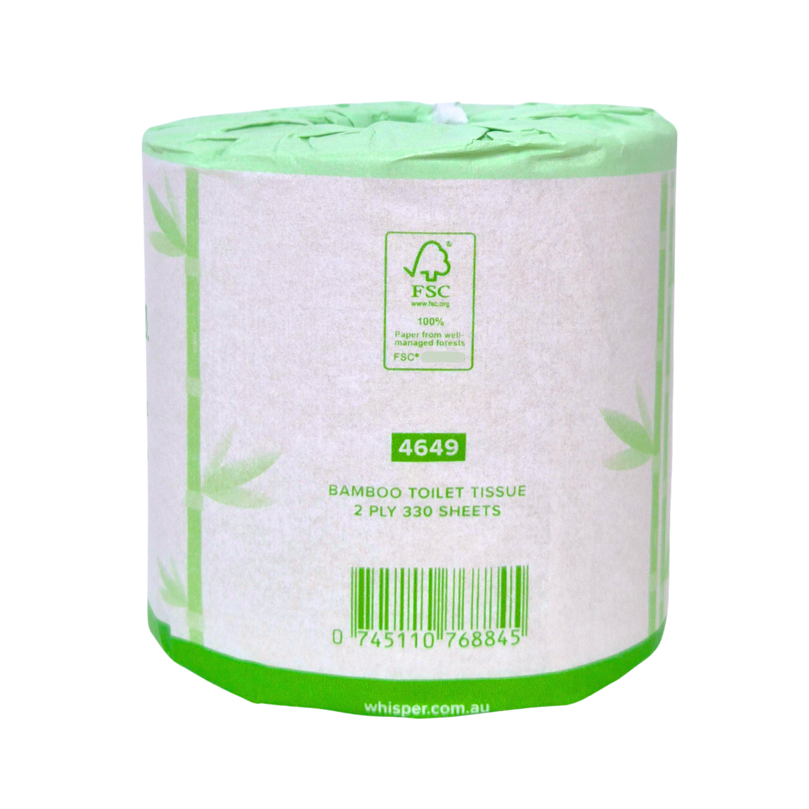 Bamboo Toilet Tissue 2Ply 330 Sheets