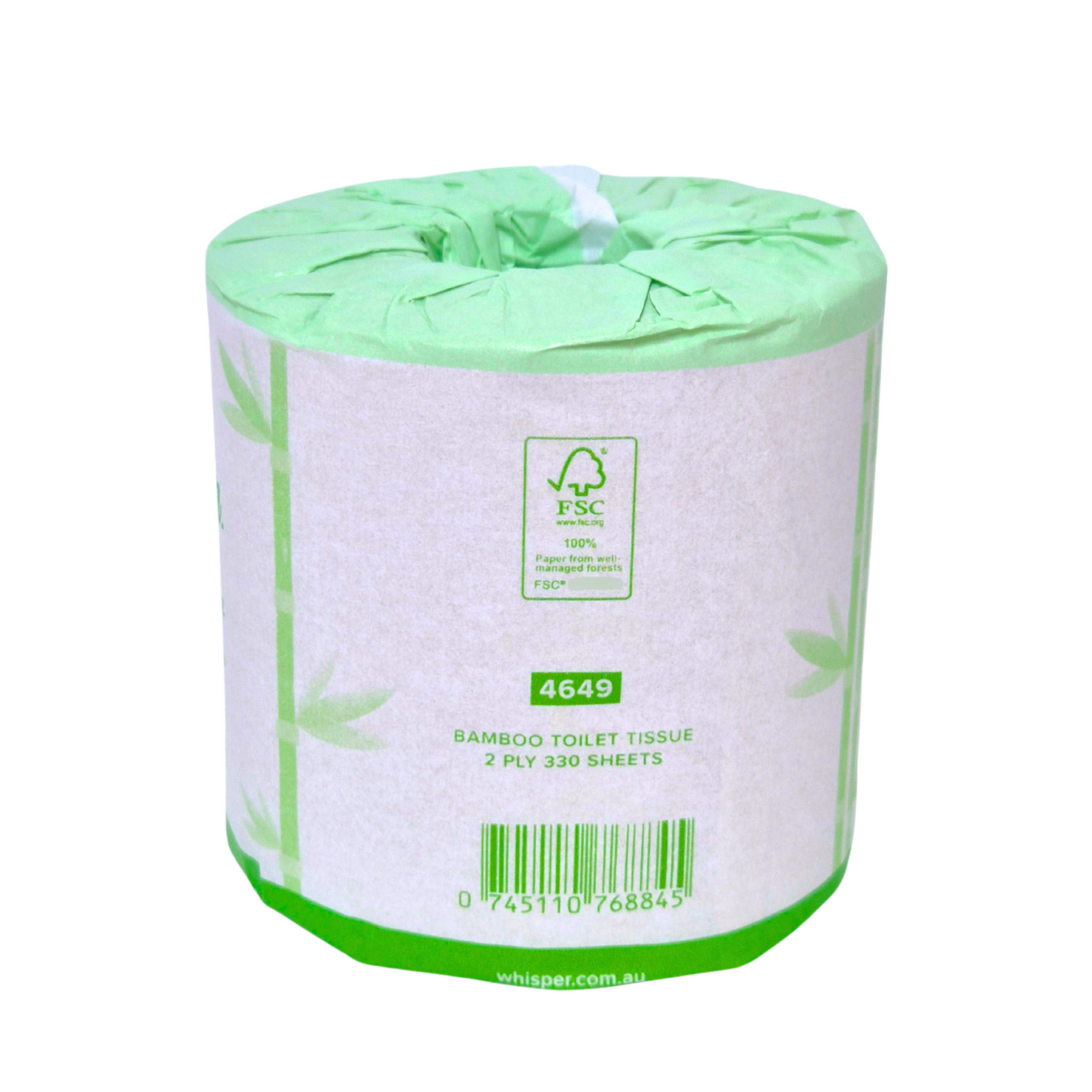 Bamboo Toilet Tissue 2Ply 330 Sheets