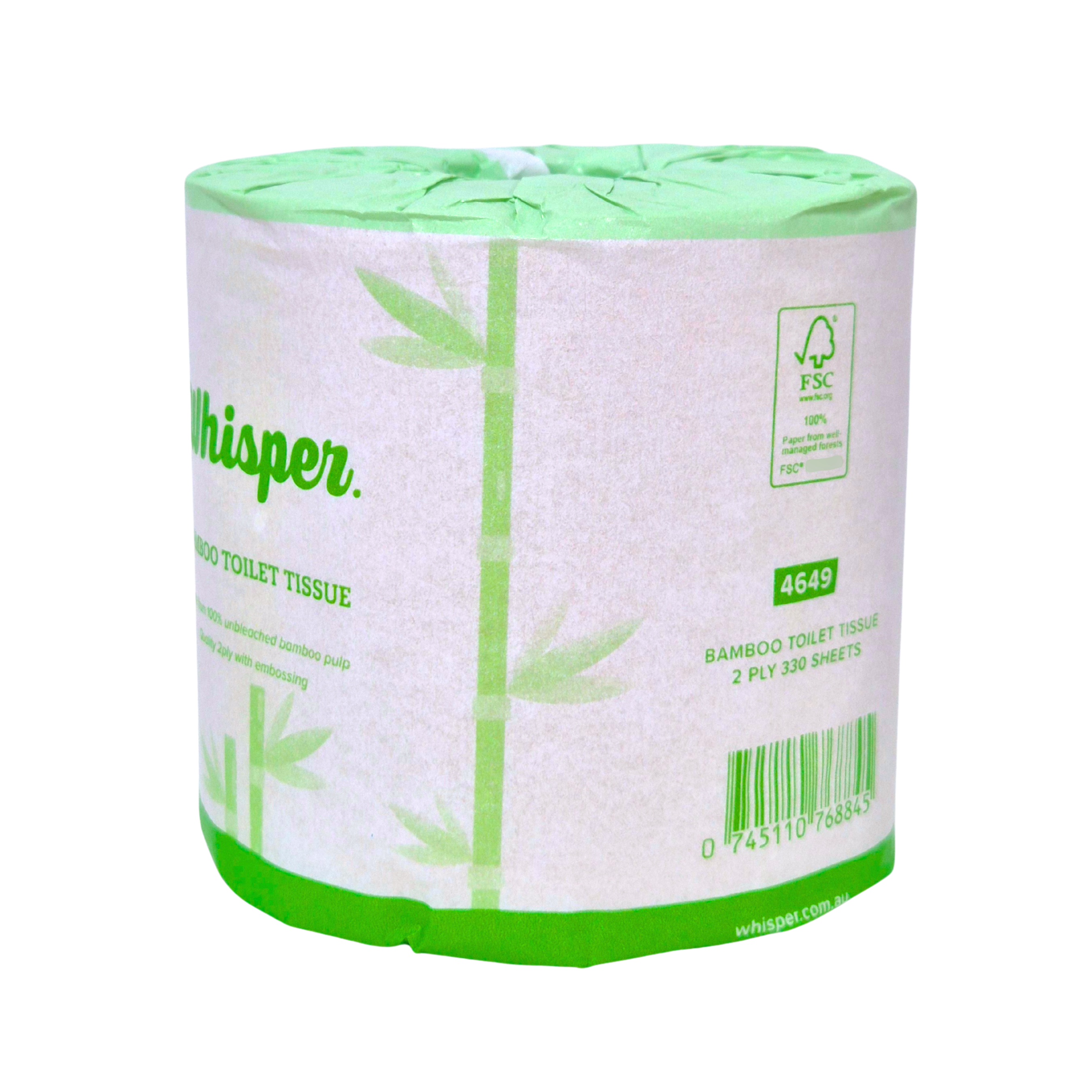 Bamboo Toilet Tissue 2Ply 330 Sheets