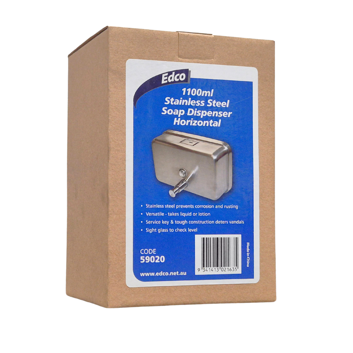 Dispenser Stainless Steel 1.2lt Soap Liquid - Horizontal