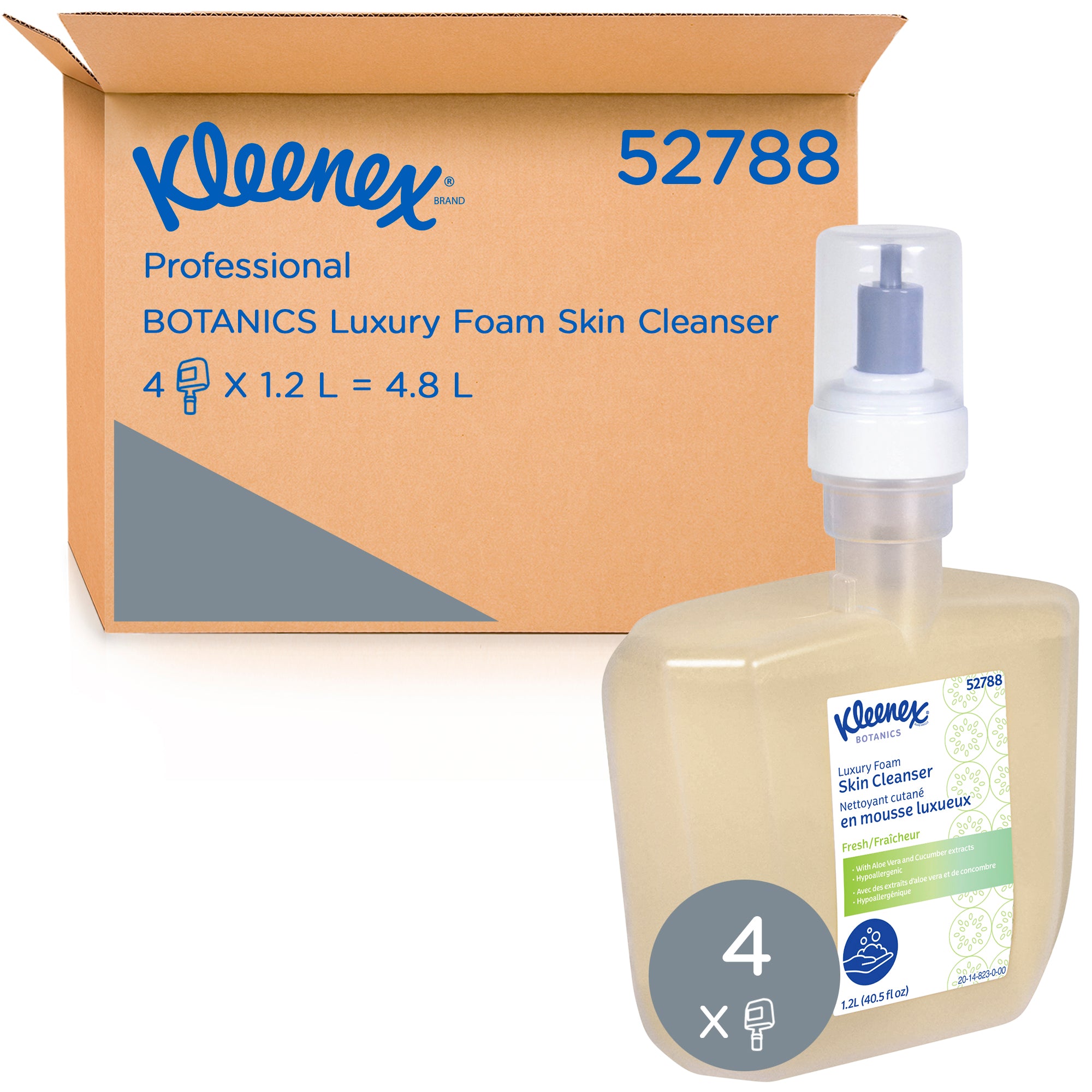 Kleenex® Botanics Luxury Foam Skin Cleanser (52788), Clear, Fresh Scent, 1.2 L, 4 Bottles/Case
Categories