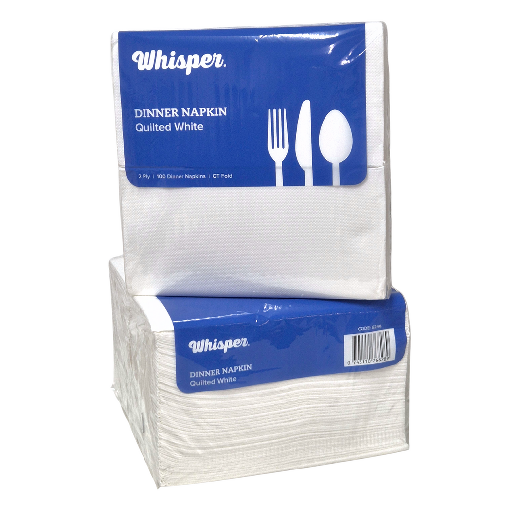 Quilted Dinner Napkin White