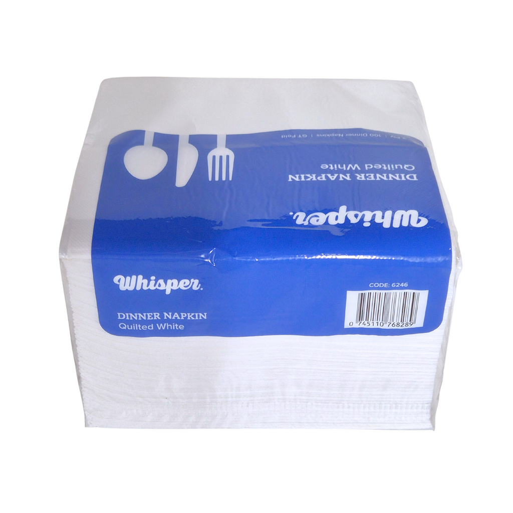 Quilted Dinner Napkin White