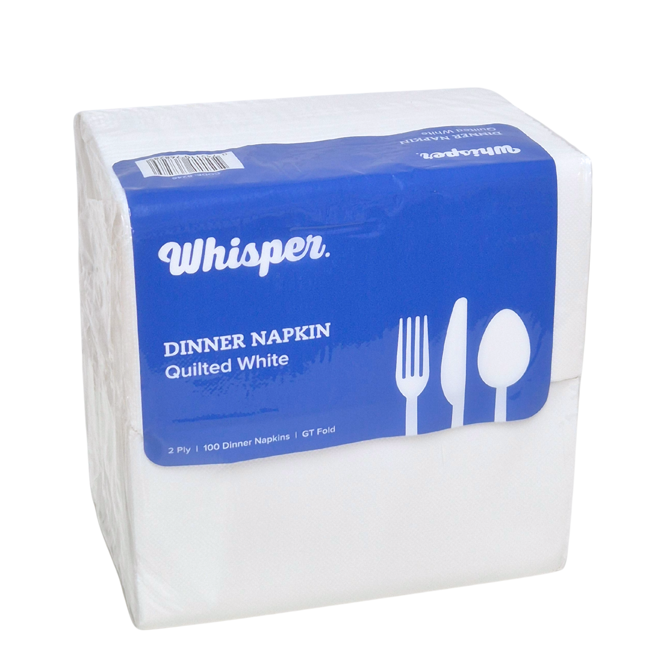 Quilted Dinner Napkin White