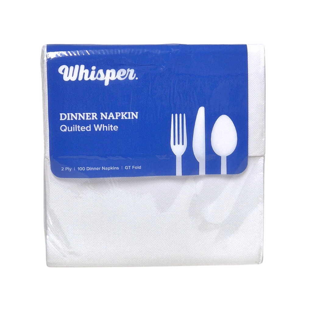 Quilted Dinner Napkin White