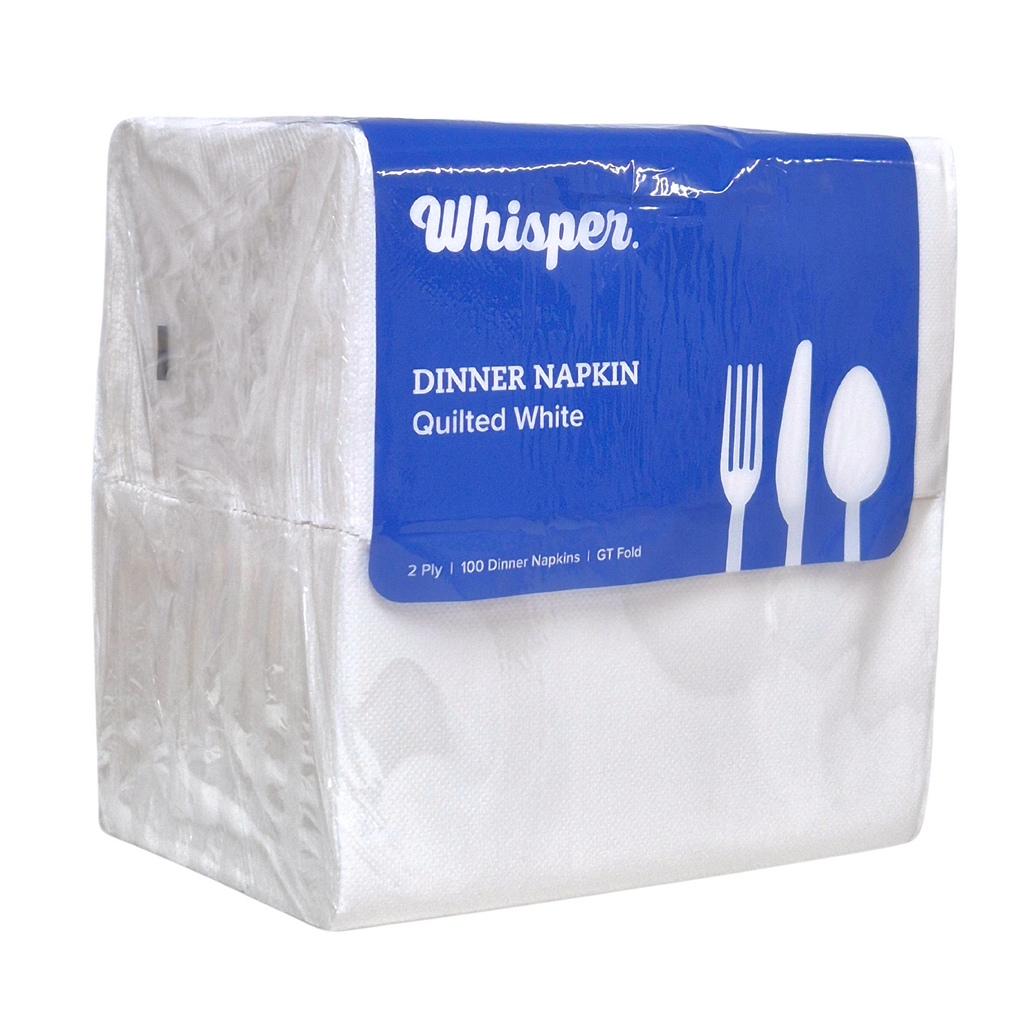 Quilted Dinner Napkin White