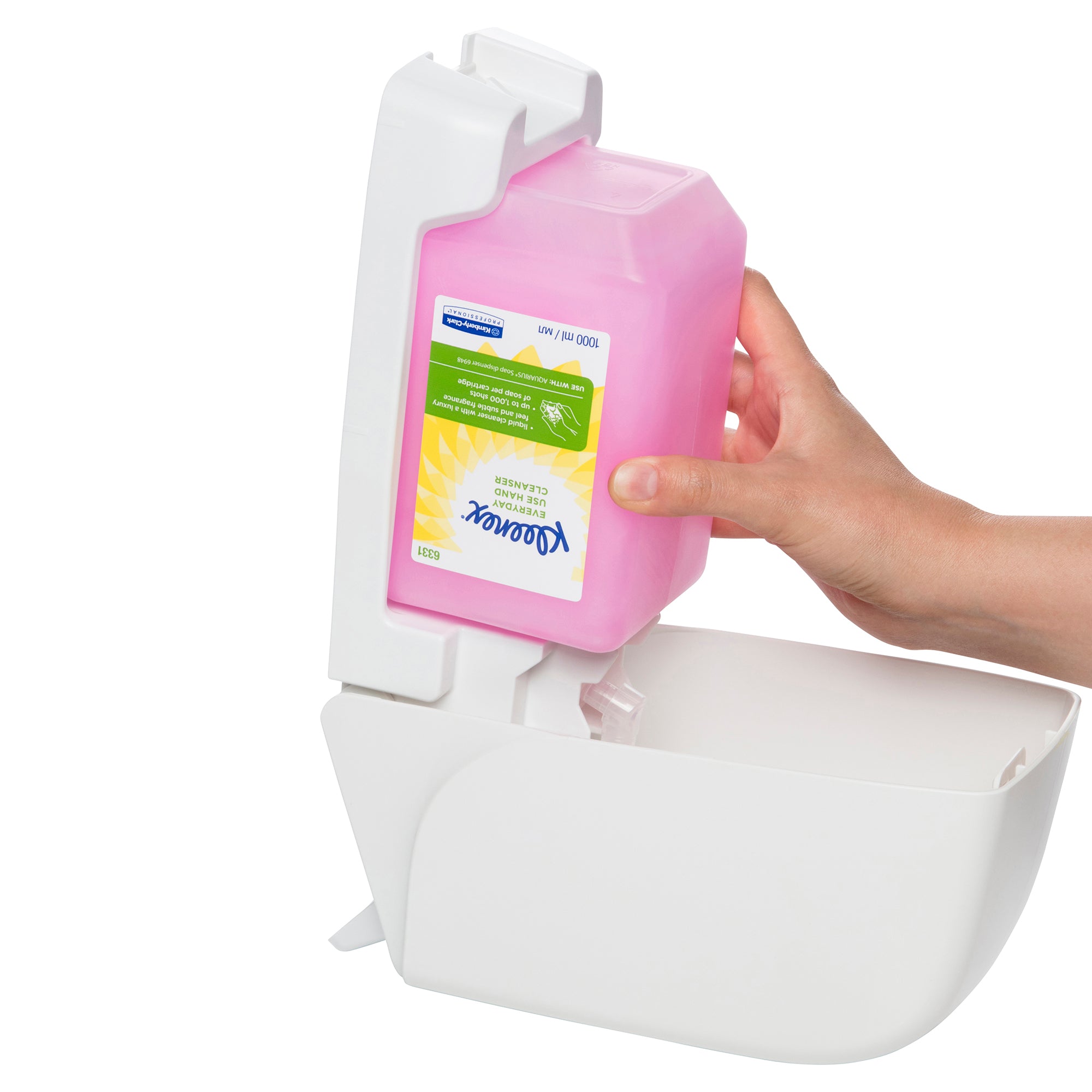 KLEENEX® Liquid Hand Soap (6331), Everyday Use Hand Cleanser, 6 Cartridges / Case, 1 Litre / Cartridge (6L), 6331, everyday soap, hand soap cartridge, Kleenex hand soap, Kleenex soap, Liquid Hand Soap
