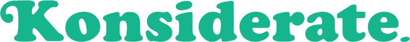 Konsiderate Logo Green, transparent background