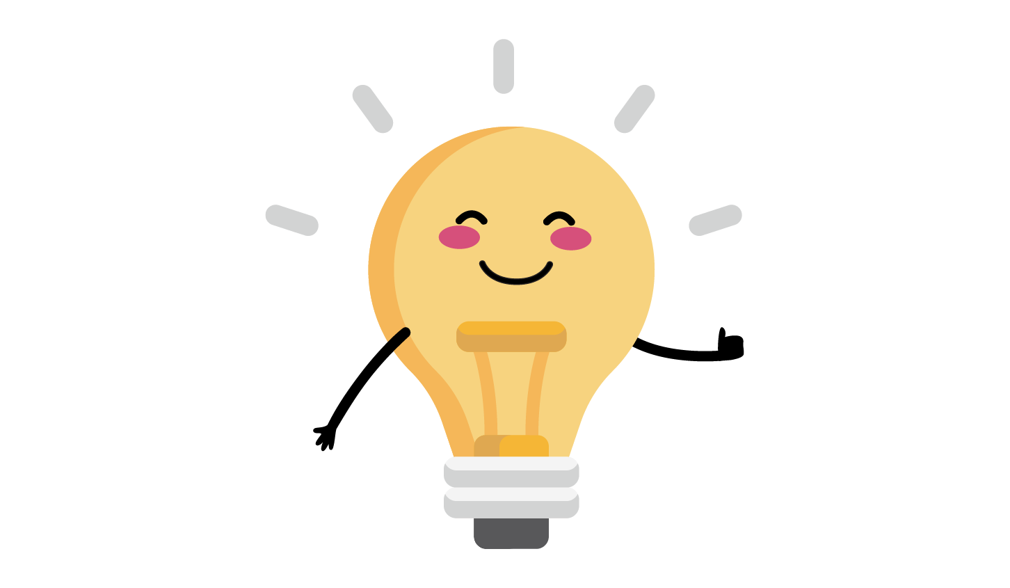 Happy lightbulb explaining that you can capture new markets and attract new customers with bamboo paper products