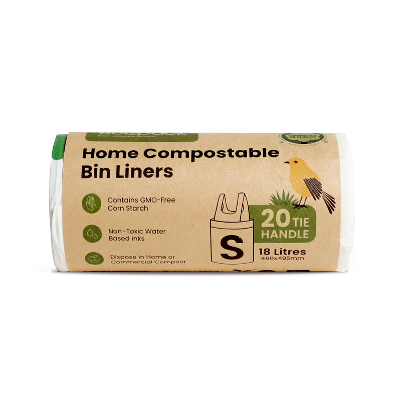 Ecopack 18L Compostable Bin Liners Small - Tie Handles
