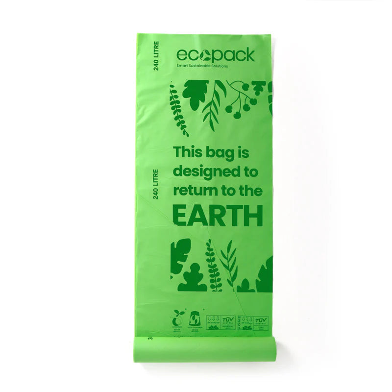 Ecopack 240L Compostable Wheelie Bin Bags