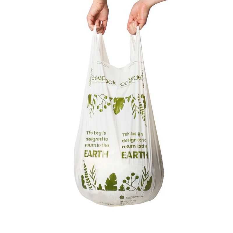 Ecopack 36L Compostable Bin Liners Large - Tie Handles