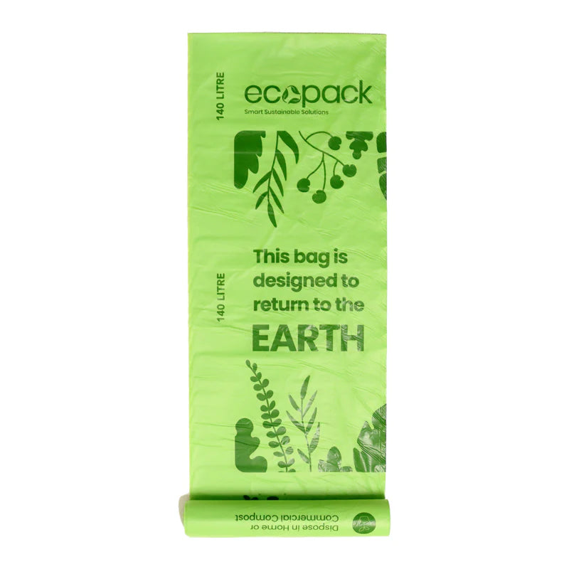 Ecopack 140L Compostable Wheelie Bin Bags