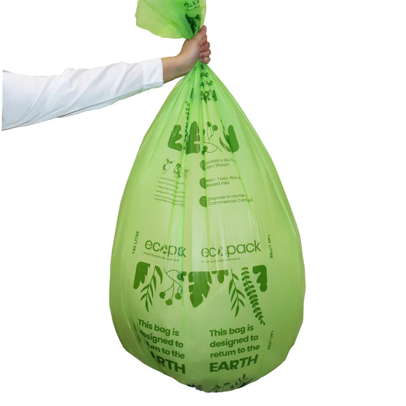 Ecopack 140L Compostable Wheelie Bin Bags