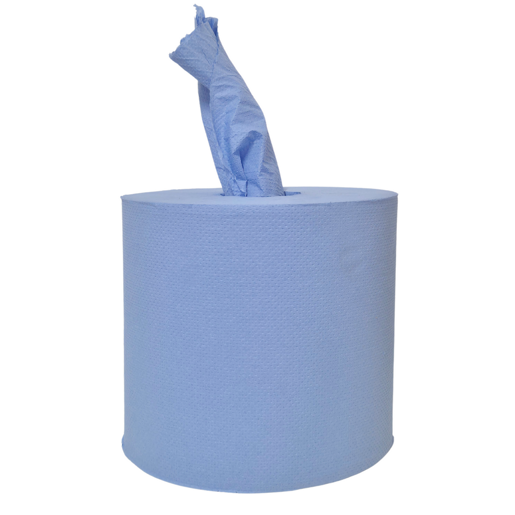 Blue Centrefeed paper hand towel, hand towel manufacturer, blue hand towel, whisper, whisper paper products, bulk purchase, 2417, blue