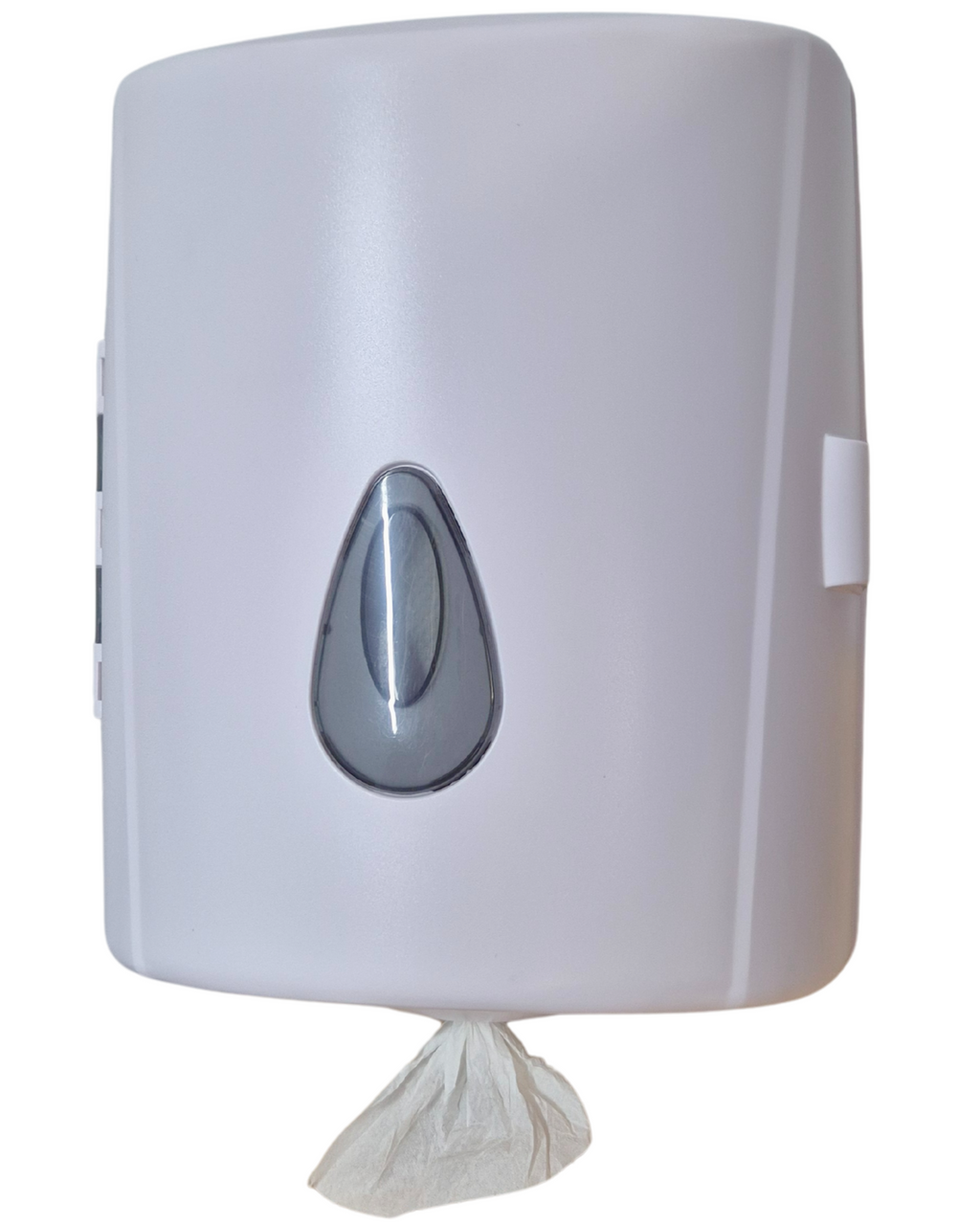 Centrefeed hand towel dispenser, centrefeed paper hand towel dispenser, manufacturer, paper towel dispenser, Whisper paper products, whisper, ABS construction, dispenser manufacturer, centrefeed roll towel, more hygienic, waste prevention