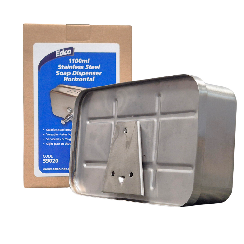 Dispenser Stainless Steel 1.2lt Soap Liquid - Horizontal, manufacturer, wholesaler, soap dispenser, 1.2L, 1.2L soap dispenser, stainless steel, silver