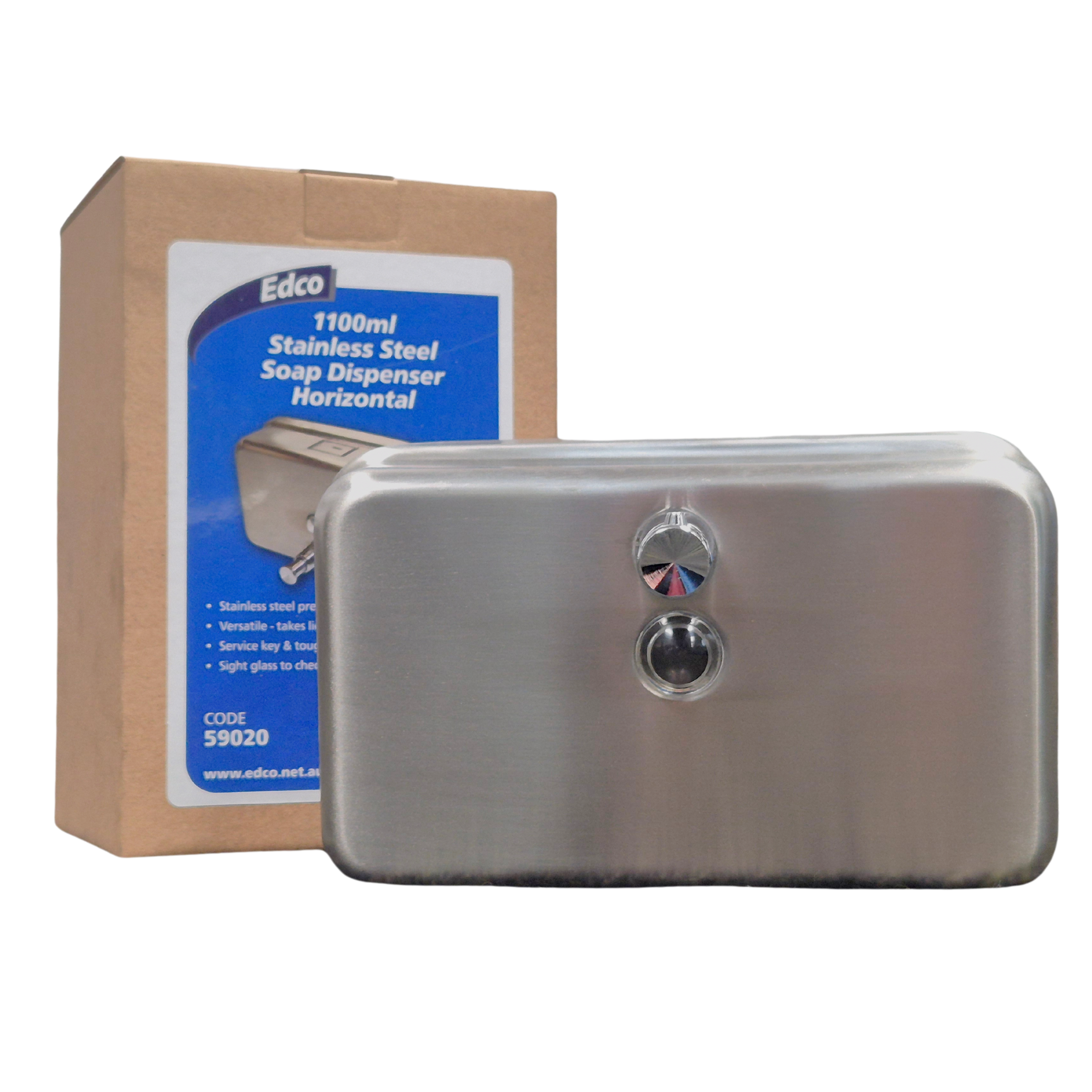 Dispenser Stainless Steel 1.2lt Soap Liquid - Horizontal, manufacturer, wholesaler, soap dispenser, 1.2L, 1.2L soap dispenser, stainless steel, silver