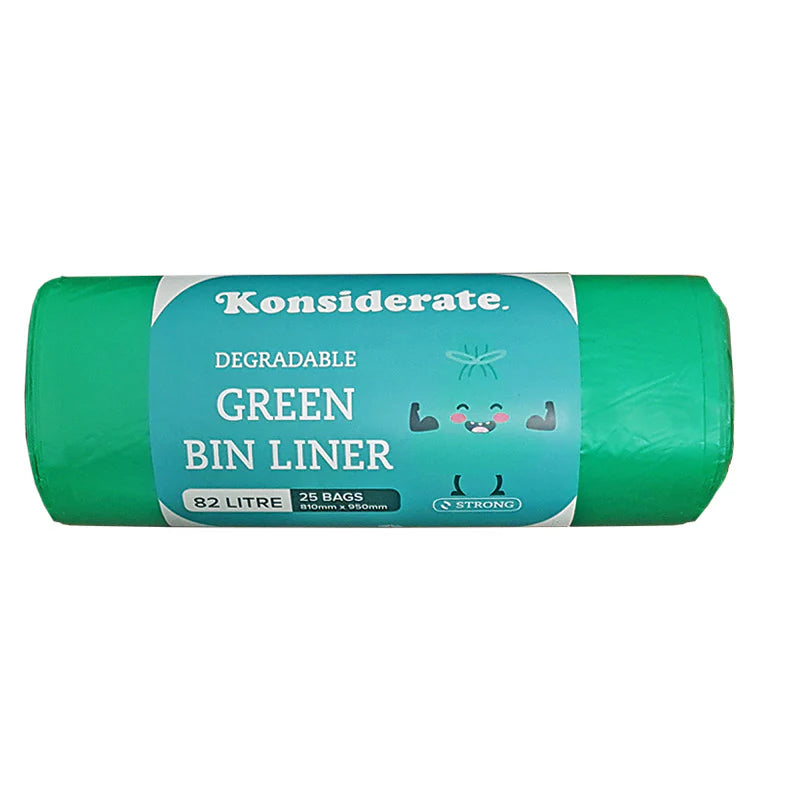 Green Degradable Bin Liner 82L