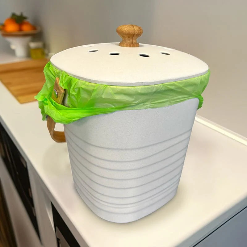 Ecopack 8L Green Compostable Bin Liners - Tie Handles