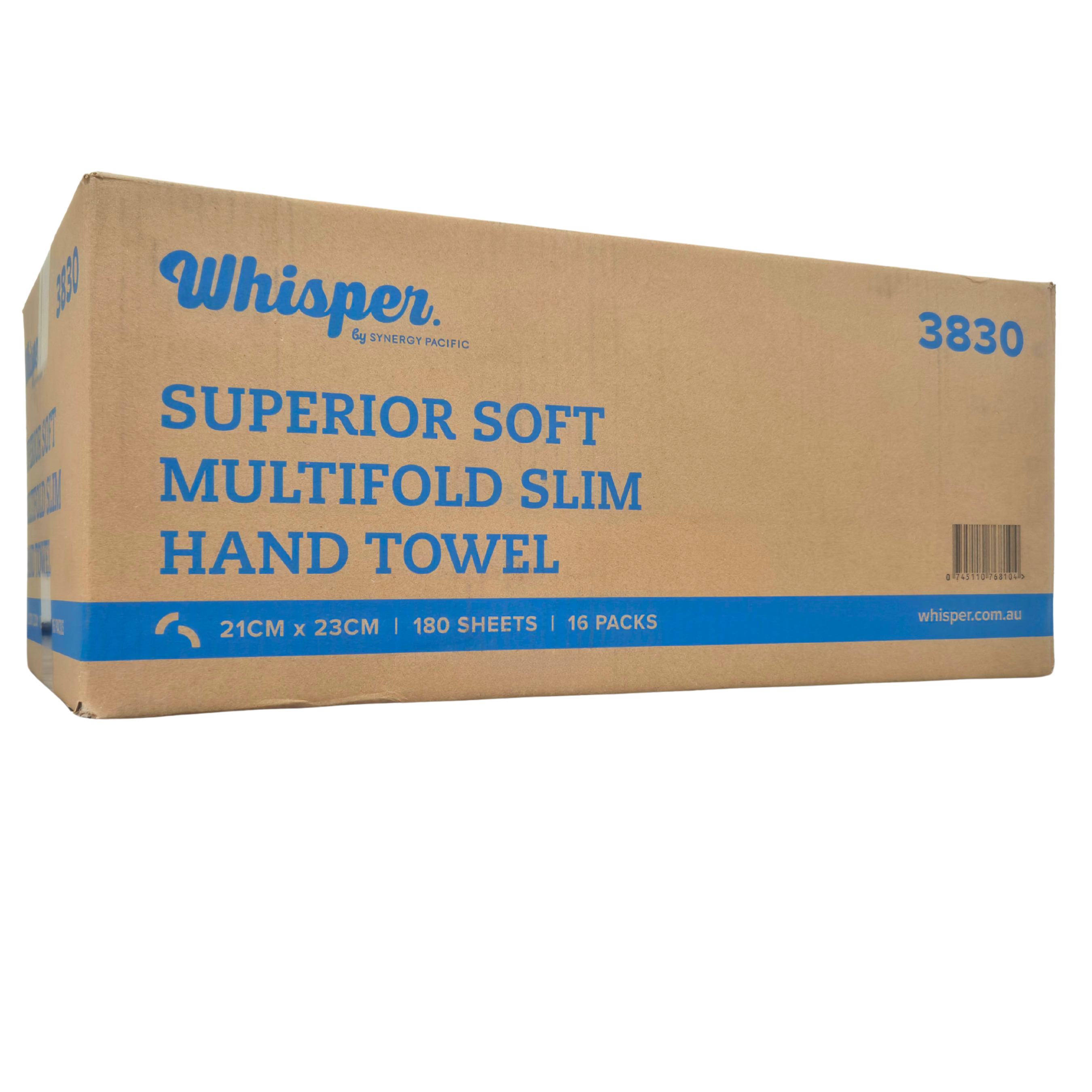 Whisper 3830, Folded Hand Towel, paper hand towel, paper towel, soft paper hand towel, TAD