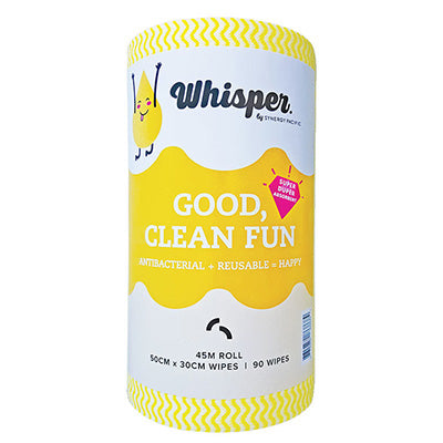 Whisper, yellow wipes, anti bacterial, anti bacterial wipes, 8046, whisper wipes, bulk, wholesaler, manufacturer, carton of wipes, commercial