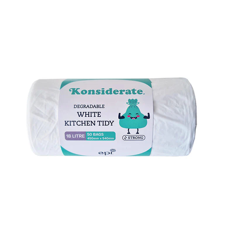 White Degradable Kitchen Liner 18L