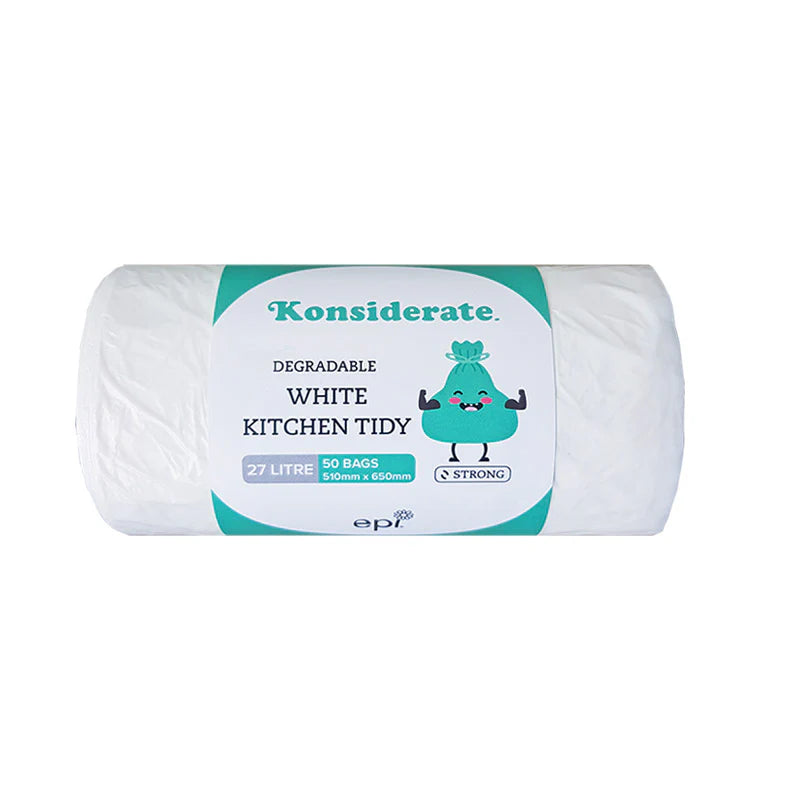 White Degradable Kitchen Liner 27L