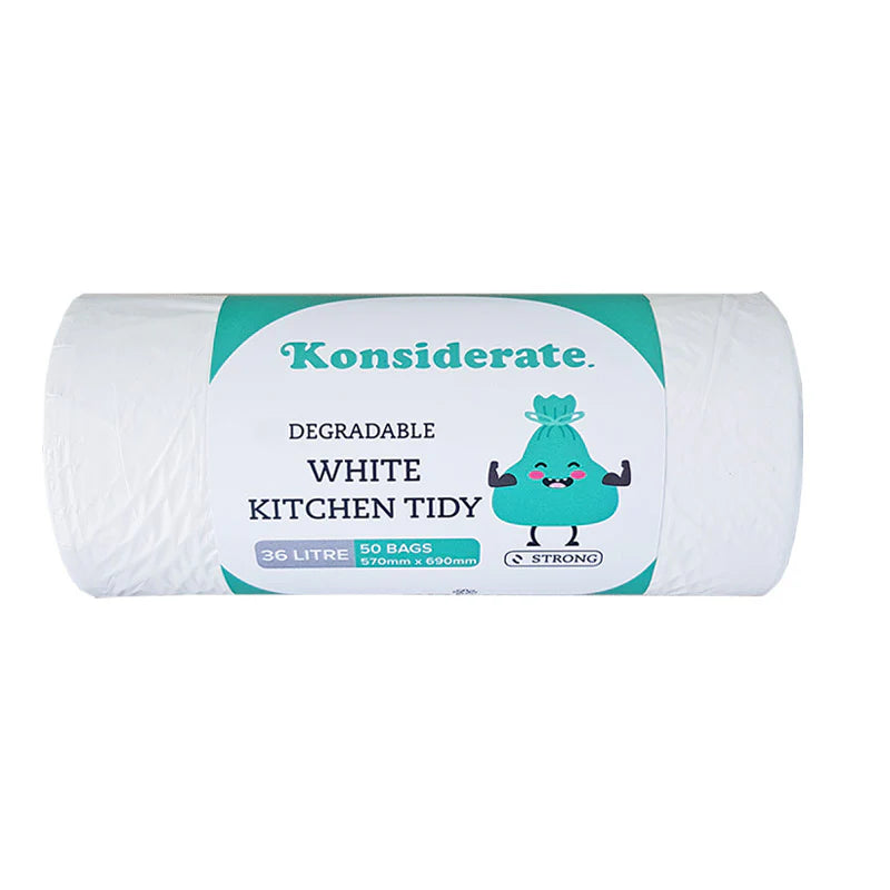 White Degradable Kitchen Liner 36L